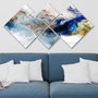 Wallity Conjunto de 4 Cuadros Decorativos de MDF Multicolor